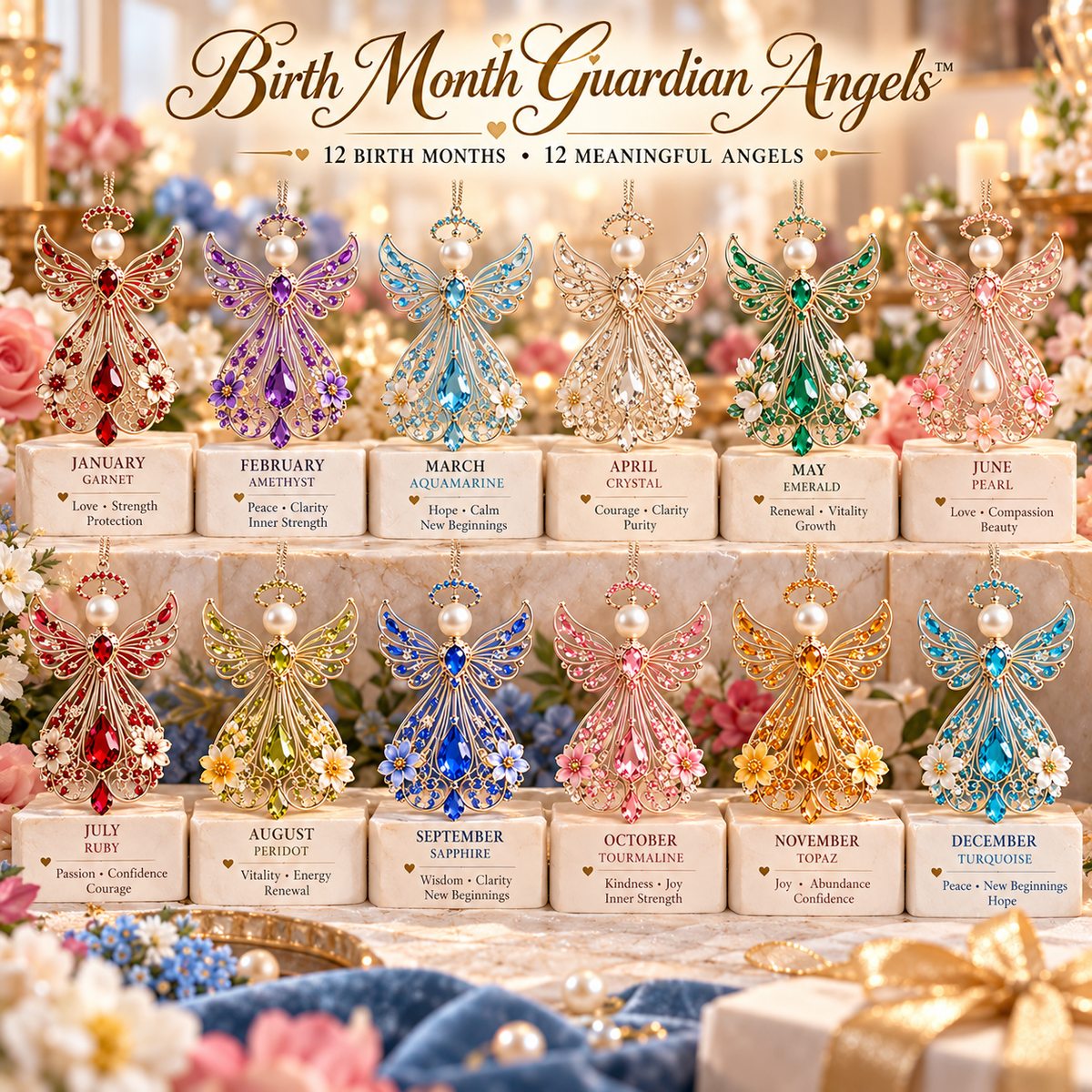 ✨ Birth Month Guardian Angels — En engel valgt specielt til dig 👼💎