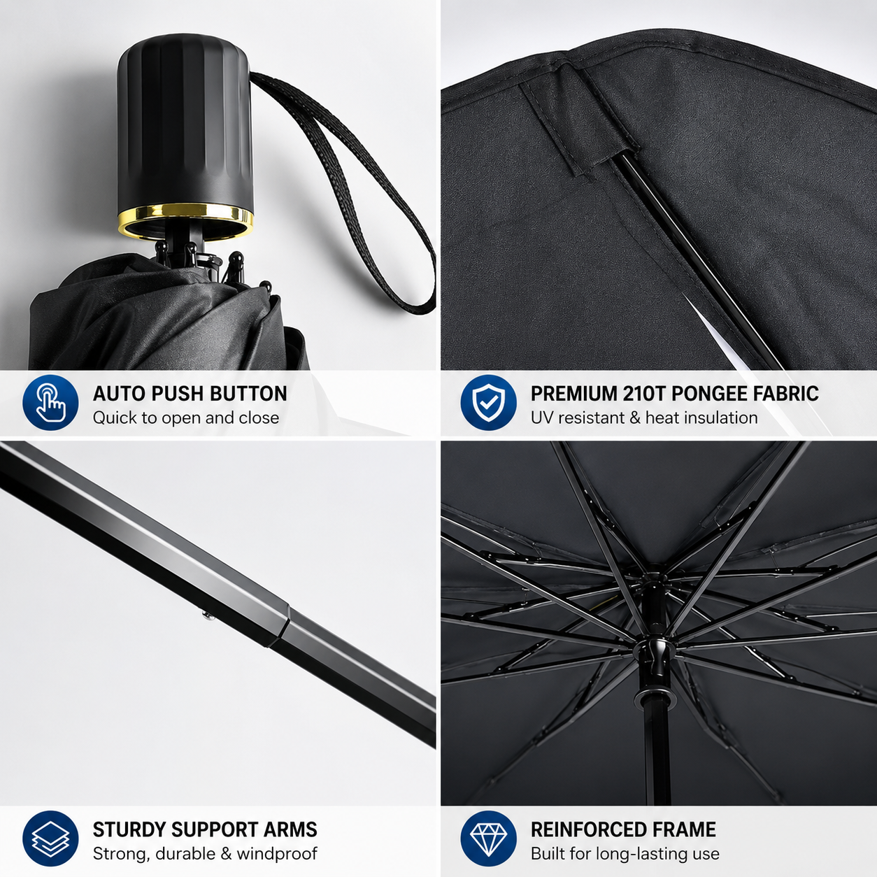 🏆SIDSTE DAG MED REA 60% RABAT!!💕SunShade Foldable Heat Protector™☀️DK