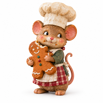 🍪 Honningkagemus som bager – sød julefigur 🐭🎄
