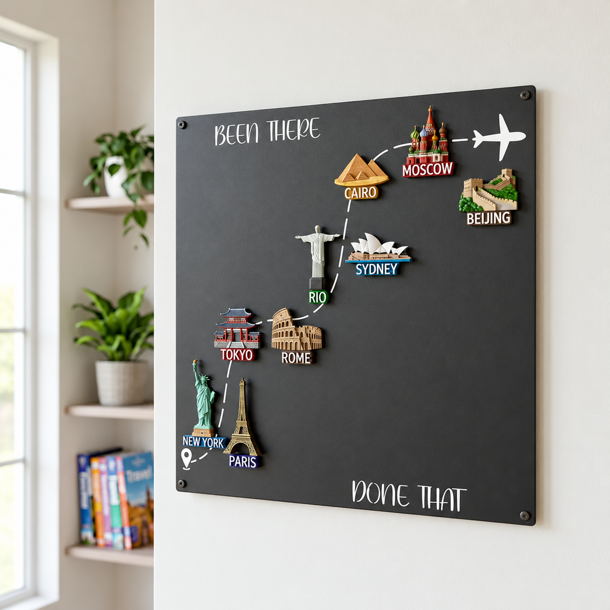 🌎✨ Rejsemagnettavle – 💕 Hver magnet har en historie. Hver rejse fortjener sin plads