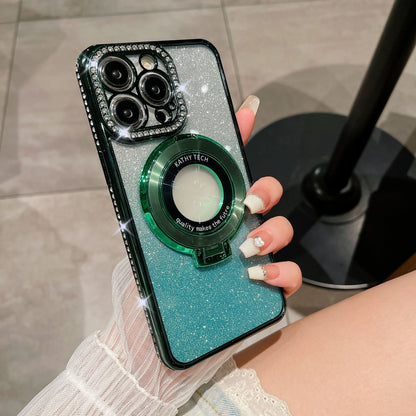 🎁💝2024 Ystävänpäivä lahjoja -Glitter Diamond Magneettinen rengas haltija tapauksessa