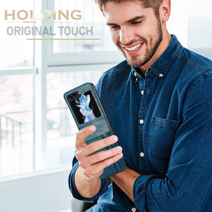 Korttipaikka Nahka Flip Phone Case