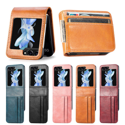 Korttipaikka Nahka Flip Phone Case