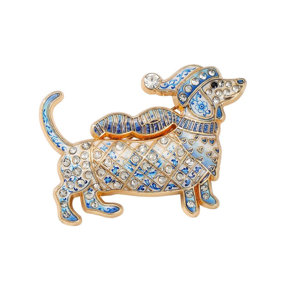 🐶 Limited Edition Dachshund Broche | Sød Dachshund Pin 🐾