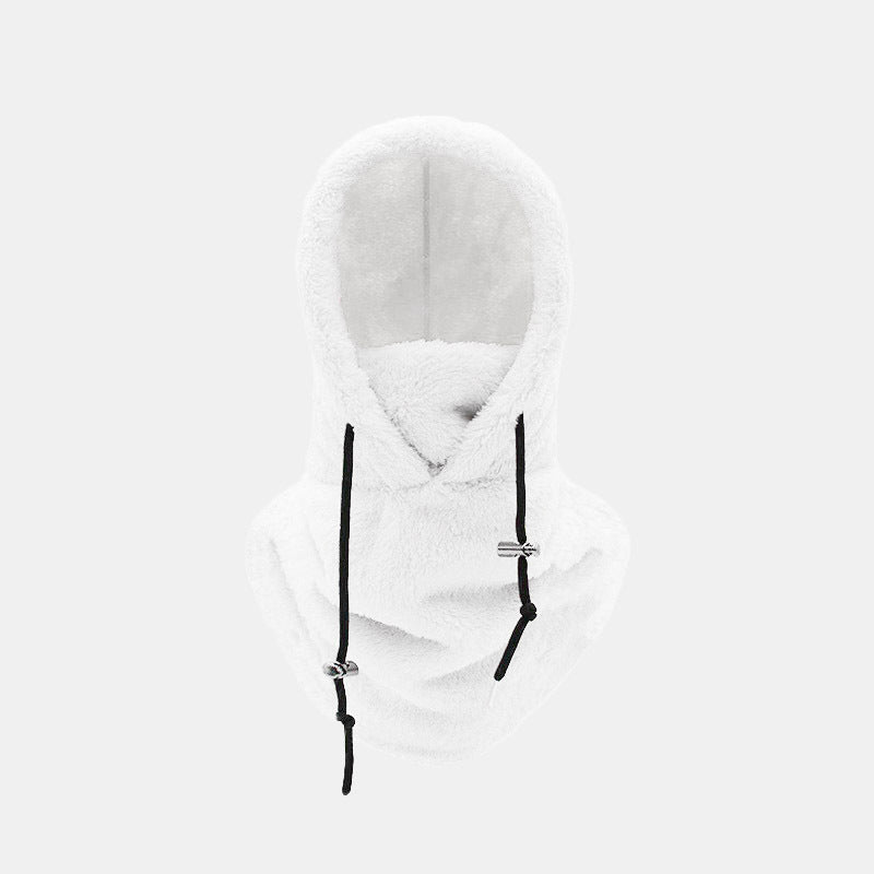 Lämmin Plush Pyöräilyhuppu / Talvi Ulkona Hattu Urheilu Tuulenpitävä hattu