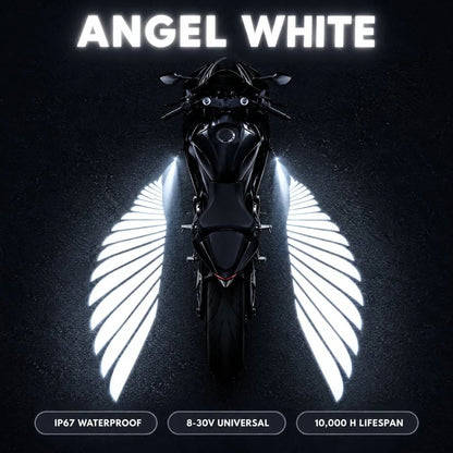 🏍️ LED-projektorlampe til motorcykler i form af englevinger