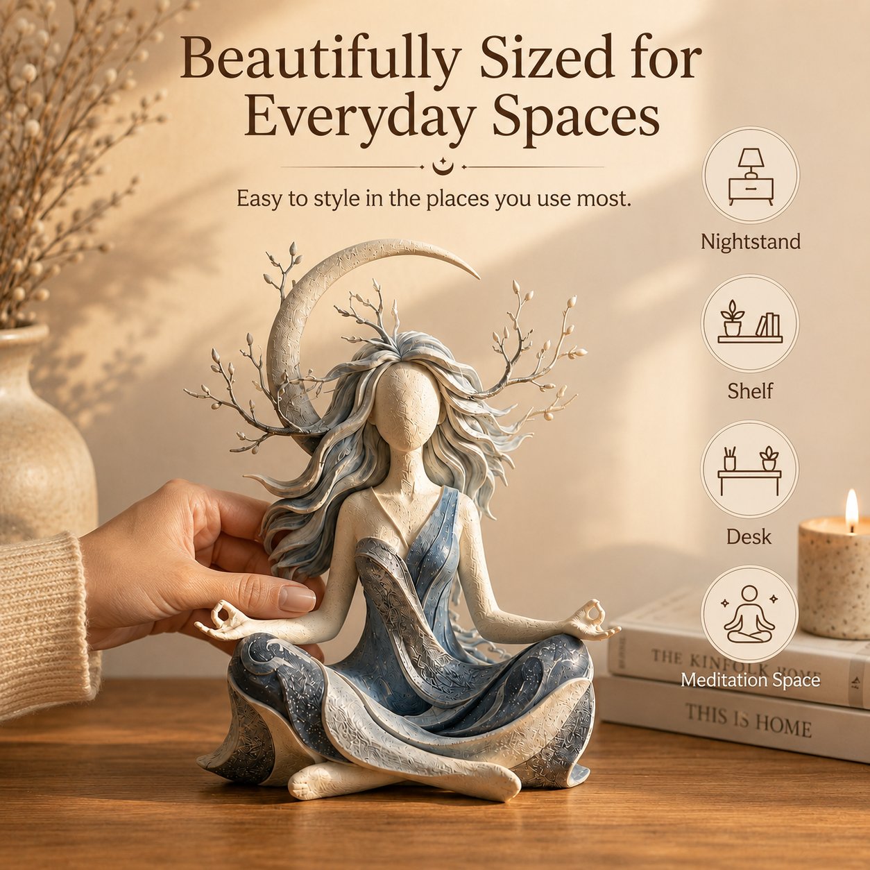 🧘Serenity Growth | Inner Harmony Skulpturel Figurin 🌙