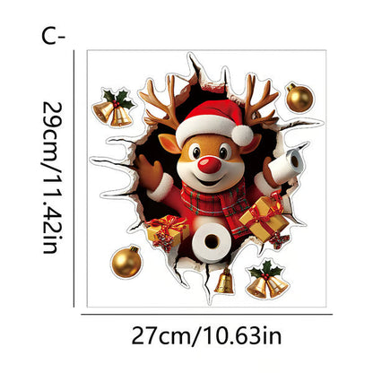 🎁Julesalg Kun 99 kr!!🔥🎅Kreativt Julevægklistermærke