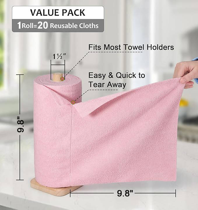 ♻️Reusable Mikrokuitupaperipyyhkeiden rulla🧻