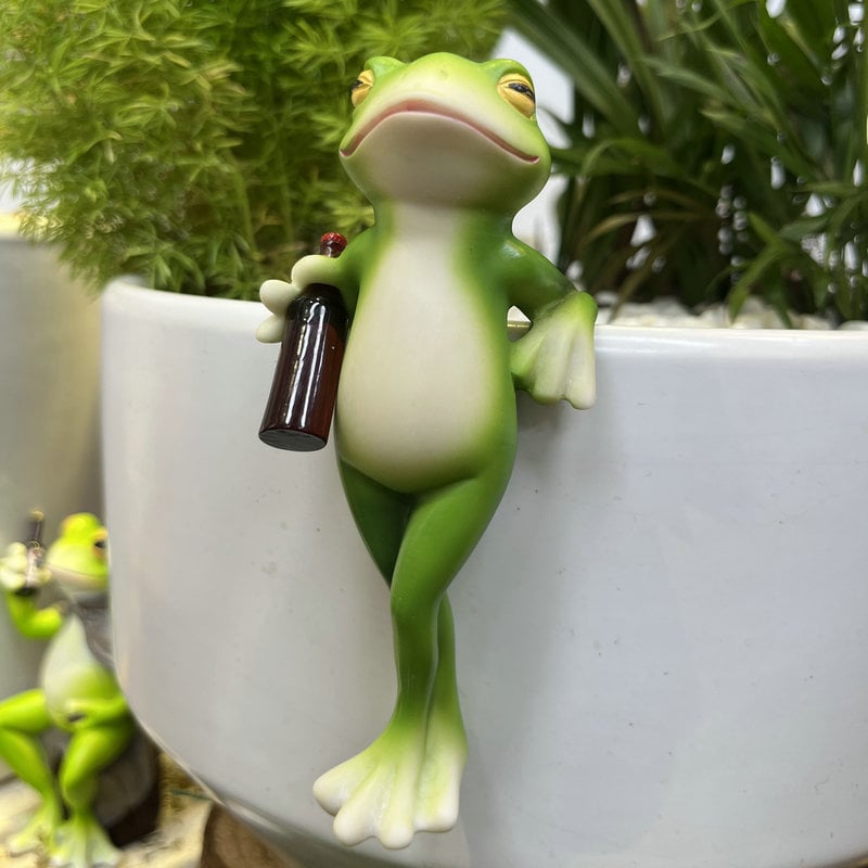 🐸 Frø Urtepotte-Hænger Ornament 🍷