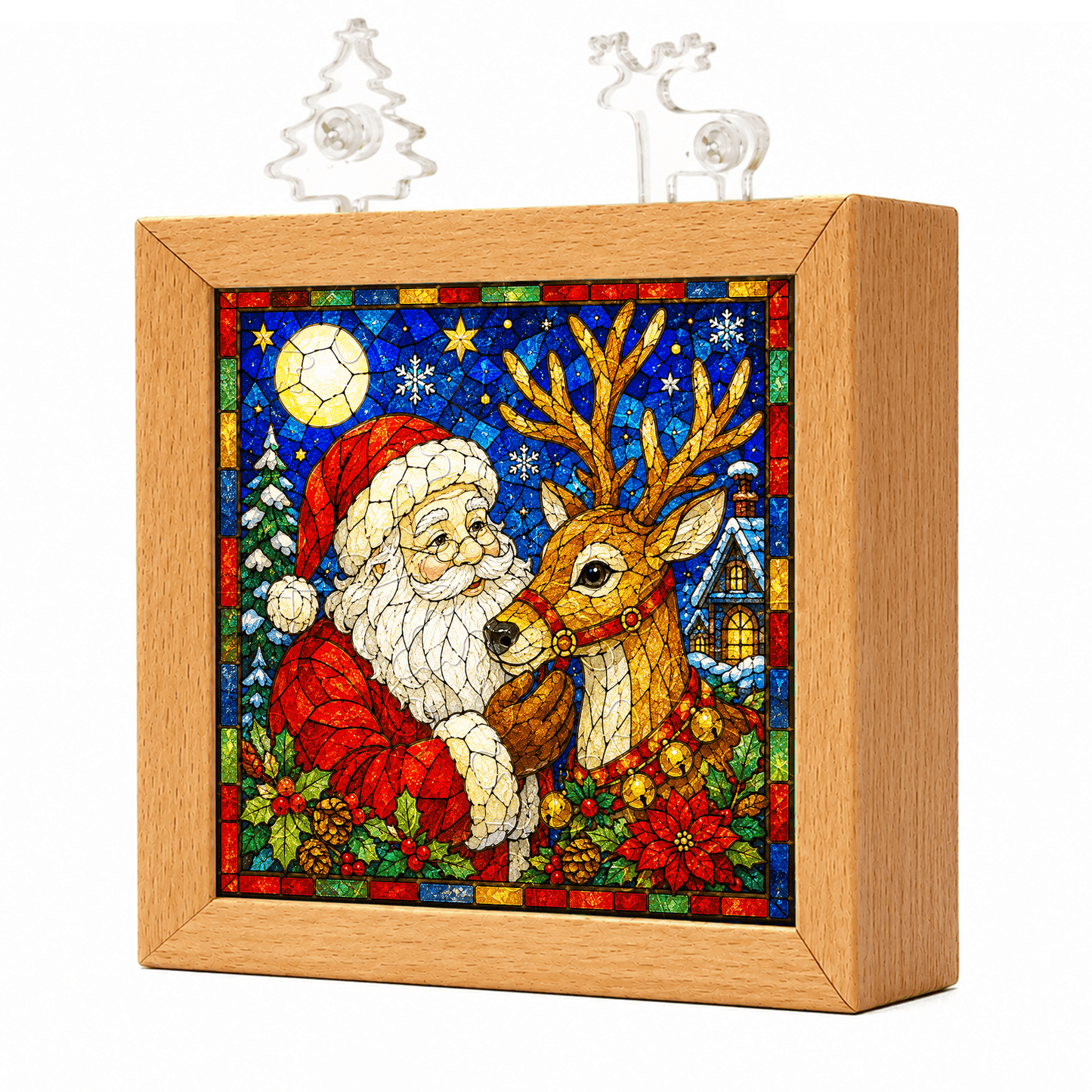 🧩 Nachtlampje met kerstpuzzel — bouw je eigen kerstverlichting