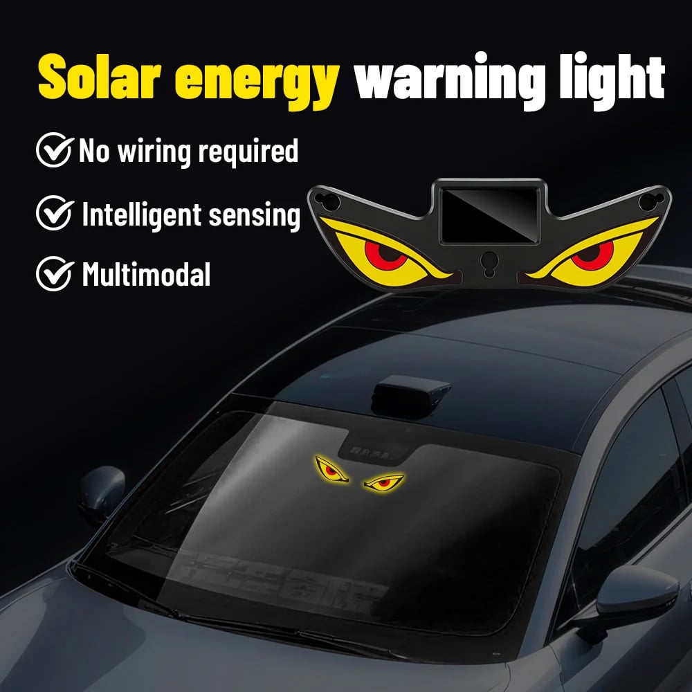 Giv din bil karakter: Solar Demon Eye – Det ultimative trådløse LED-look 😈✨