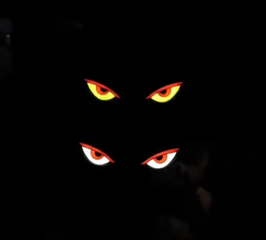 Giv din bil karakter: Solar Demon Eye – Det ultimative trådløse LED-look 😈✨