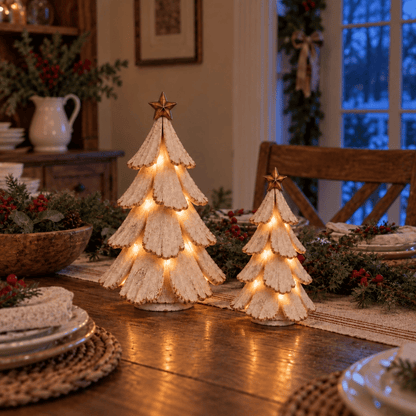 🎄✨ Vintage LED-juletræ – Bring nostalgi til live! 💡