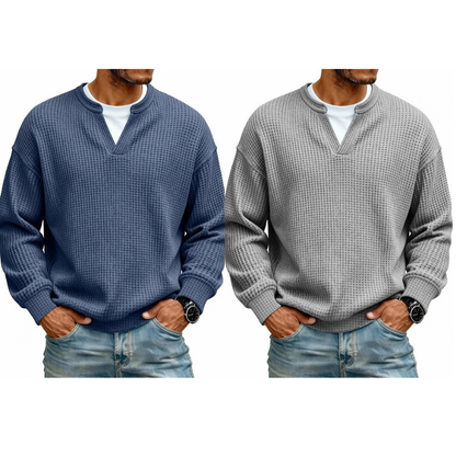 👕 Lagdelt comfort-vaffel T-shirt