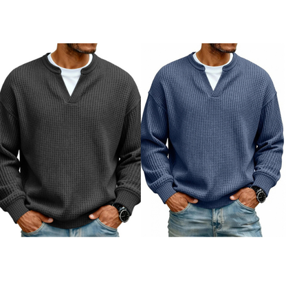 👕 Lagdelt comfort-vaffel T-shirt