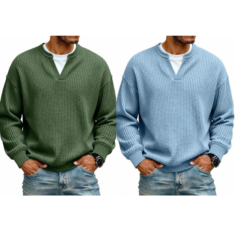 👕 Lagdelt comfort-vaffel T-shirt