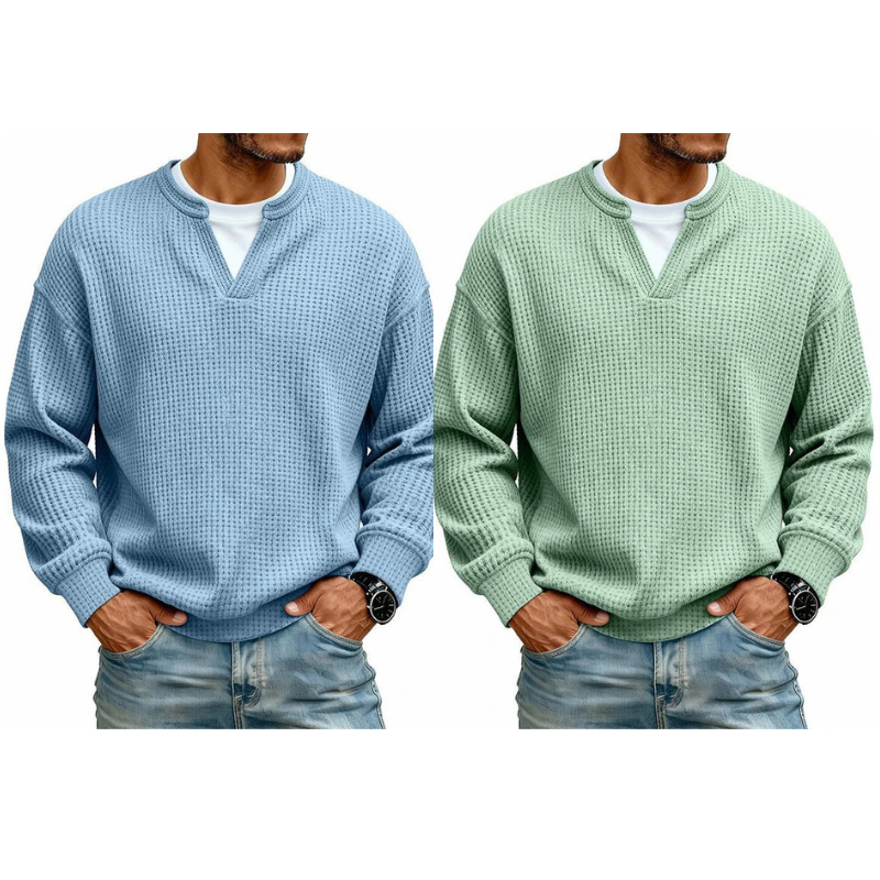 👕 Lagdelt comfort-vaffel T-shirt