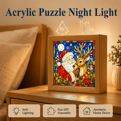 🧩 Nachtlampje met kerstpuzzel — bouw je eigen kerstverlichting