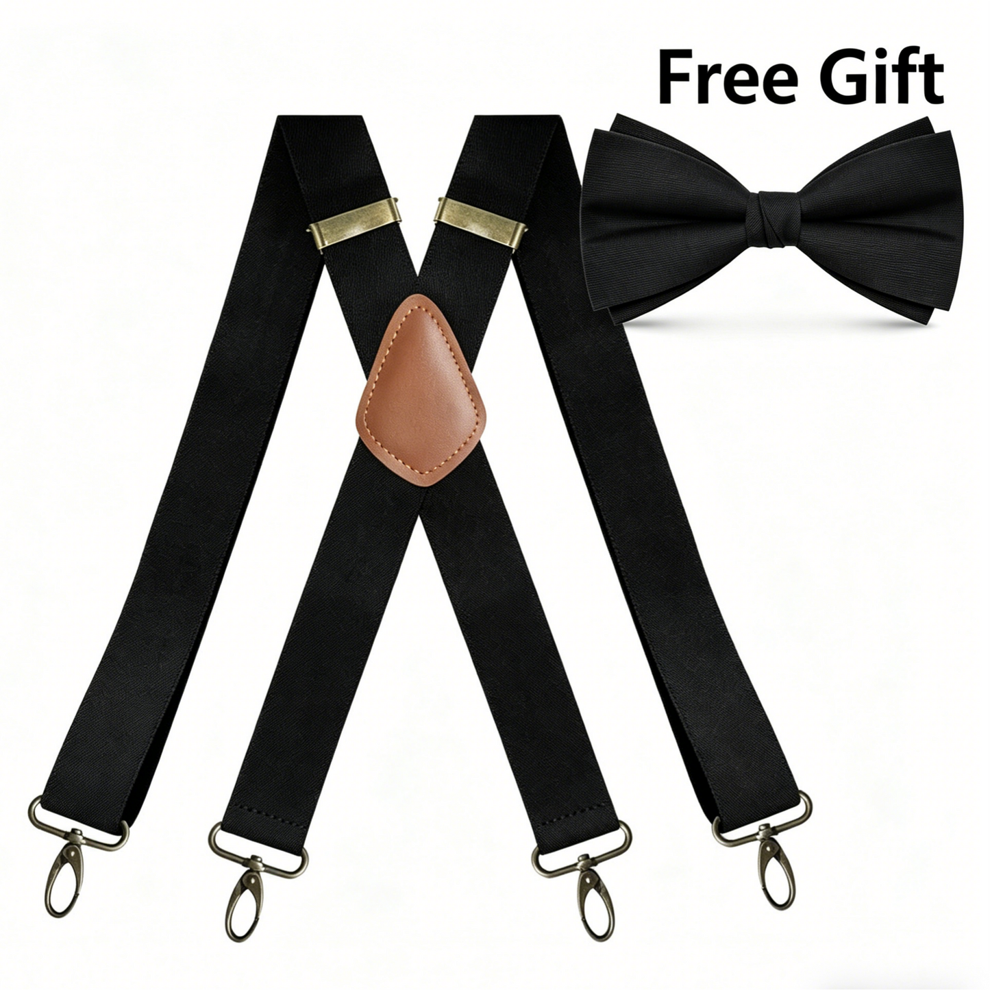 🎁 GENTLEMAN-SÆT: Vintage X-seler med GRATIS sort butterfly (Kun i dag!) ✨