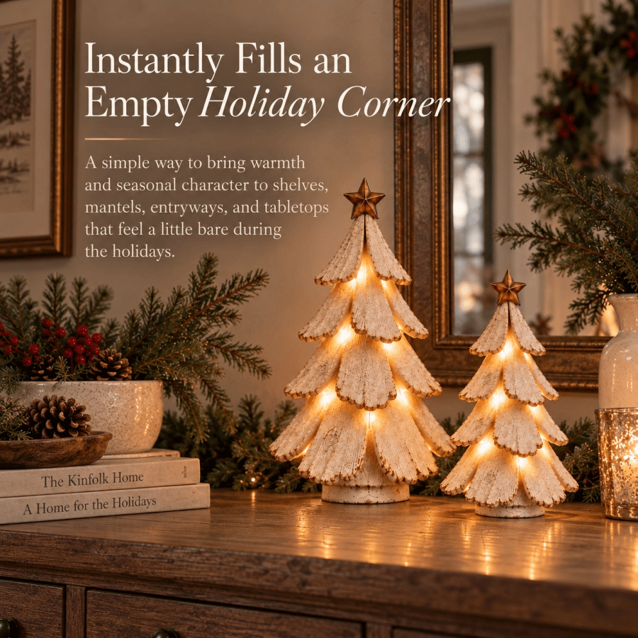 🎄✨ Vintage LED-juletræ – Bring nostalgi til live! 💡