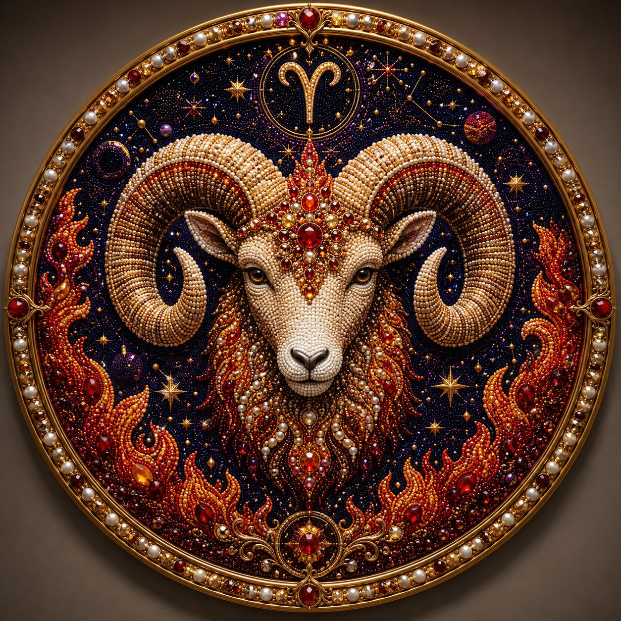 🔥 12 Stjernetegn Perlekunst-sæt ♈🌙
