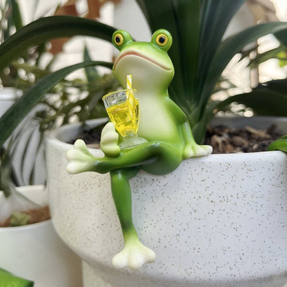 🐸 Frø Urtepotte-Hænger Ornament 🍷