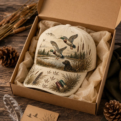 💥 SPECIELT TILBUD 50% RABAT -🦆 WILD & READY-HAT TIL ANDEJAGT - 100% BOMULD