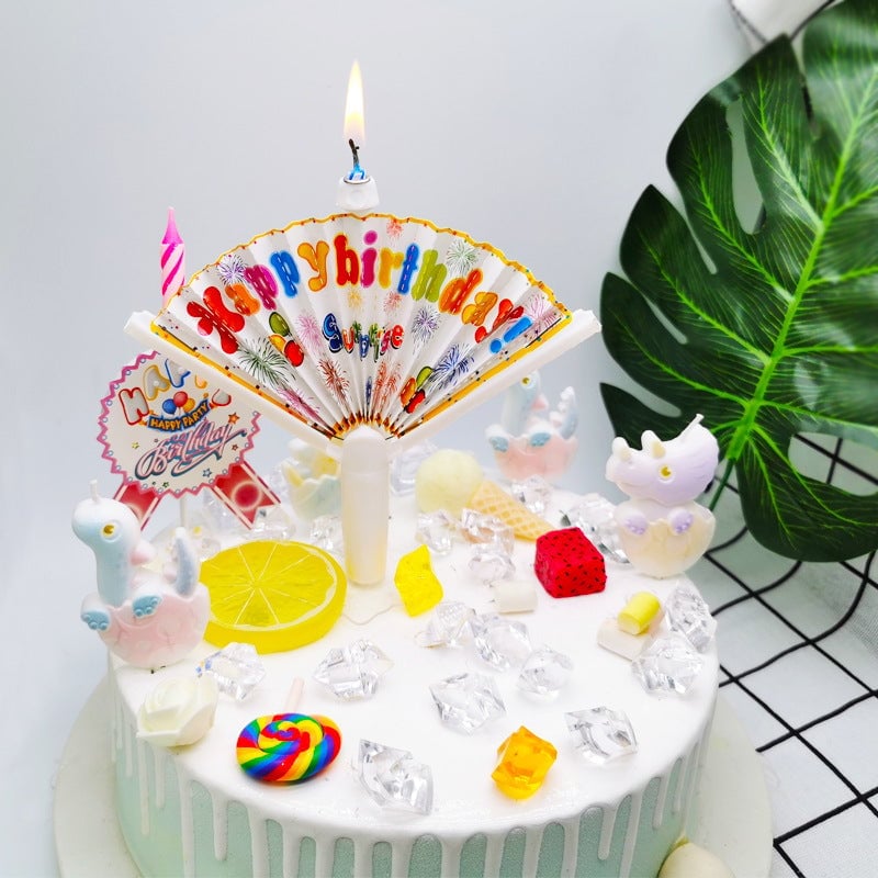 🎂🎂 Uudelleenkäytettävä tuuletin-syntymäpäiväkynttilä🎁PARAS LAHJA PERHEELLE🎂🎁