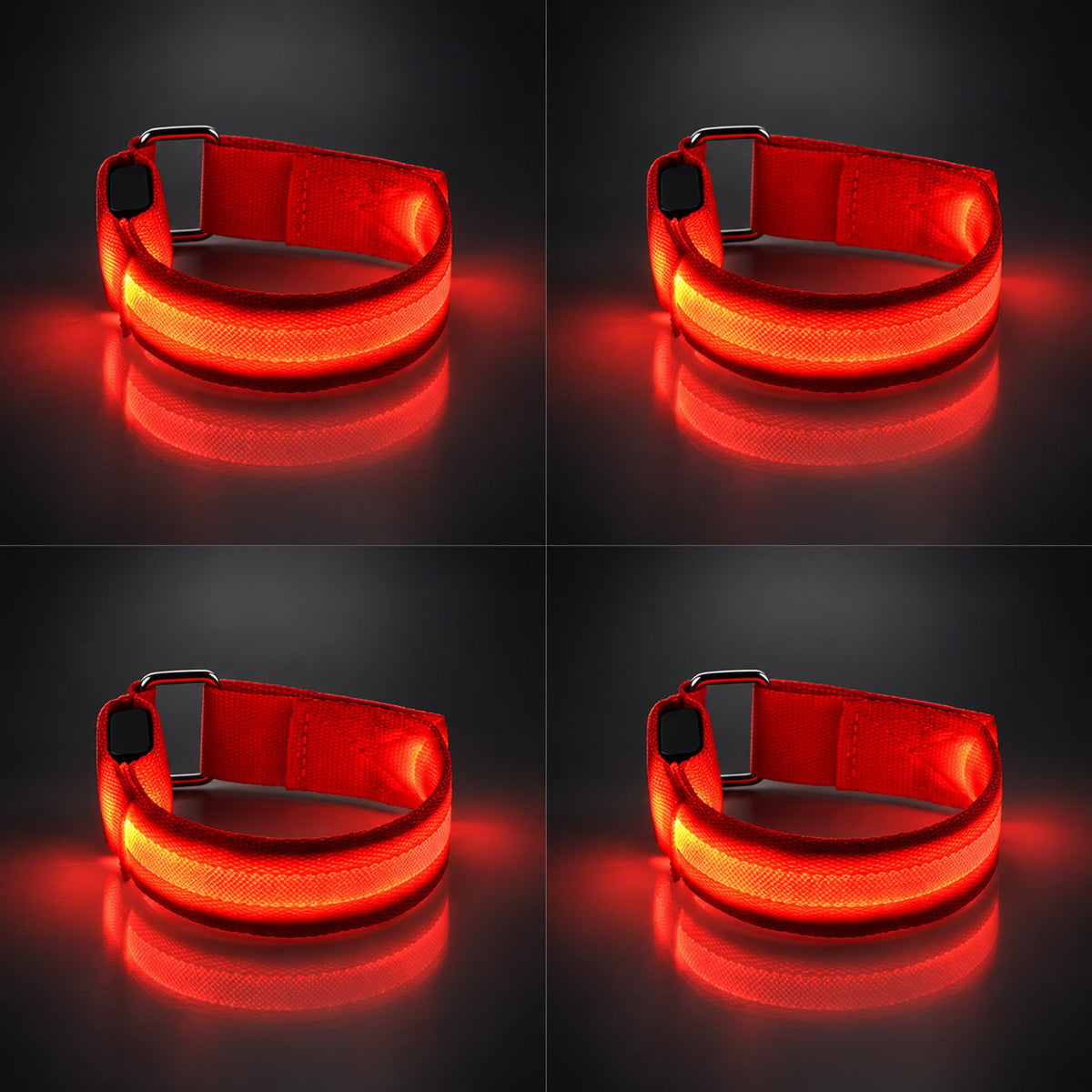 🐎 LED-lys til hestens ben – 4-pak | Lys til rideture i mørke ✨