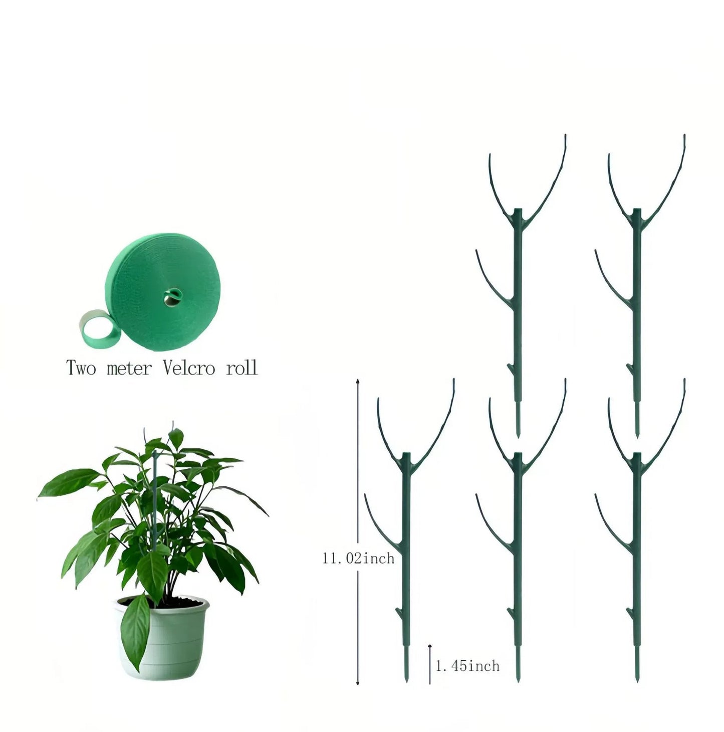 💕💖🌿 Puutarhanvihreä Kasvintukikehys