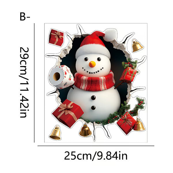 🎁Julesalg Kun 99 kr!!🔥🎅Kreativt Julevægklistermærke