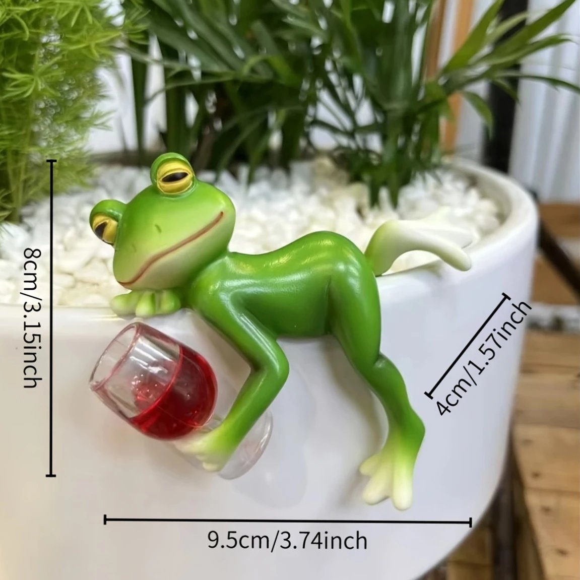 🐸 Frø Urtepotte-Hænger Ornament 🍷