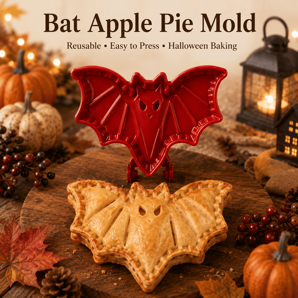 🎃 8-Delers Halloween Mini Håndtærte Formsæt