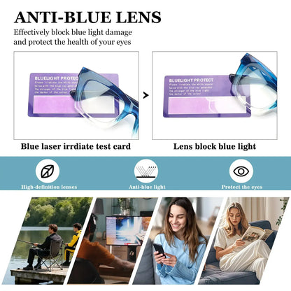 👓 Specialtilbud – Brillesæt med blålysfilter – 4 par unisex læsebriller