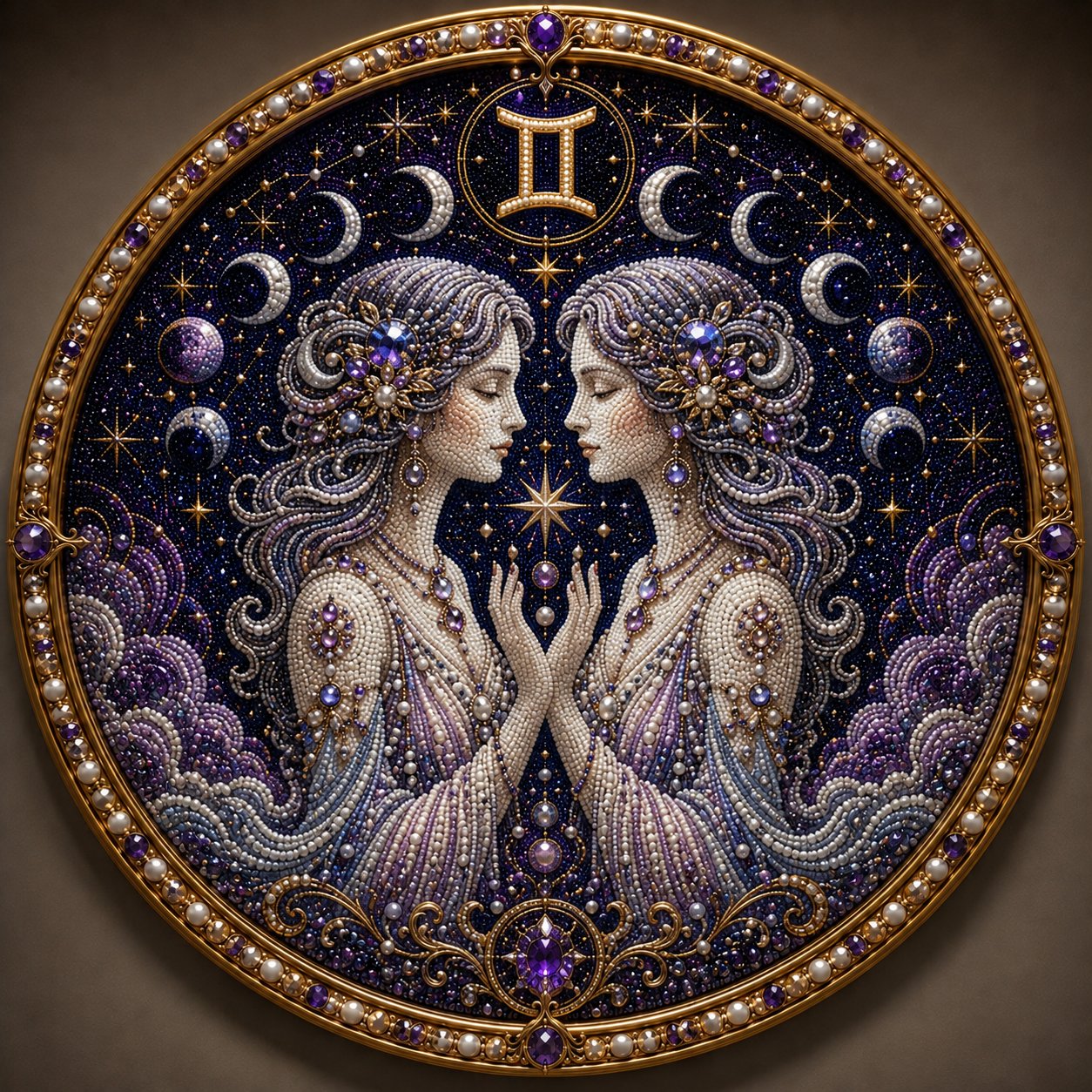 🔥 12 Stjernetegn Perlekunst-sæt ♈🌙