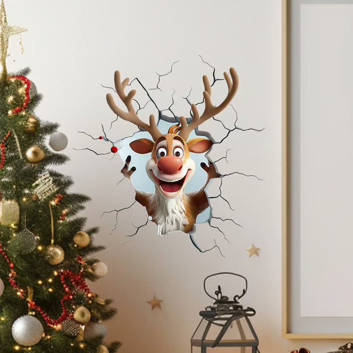 🎁Julesalg Kun 99 kr!!🔥🎅Kreativt Julevægklistermærke