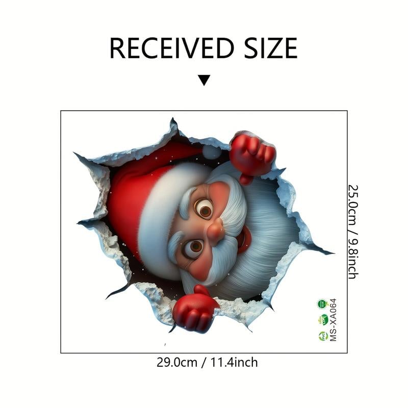 🎁Julesalg Kun 99 kr!!🔥🎅Kreativt Julevægklistermærke