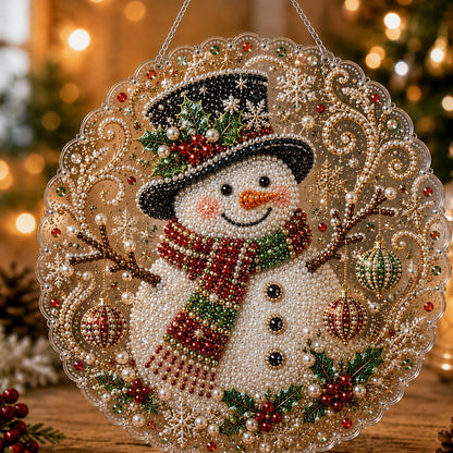 🎄 Jule-perle diamantkunst ophængssæt | Bestandige, falmefrie perler DIY håndlavet højtidsophæng 🎅💎