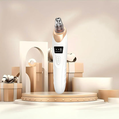 Rechargeable Pore Vacuum - 6-in-1 Blackhead Remover with Smart Display and Extraction Kit