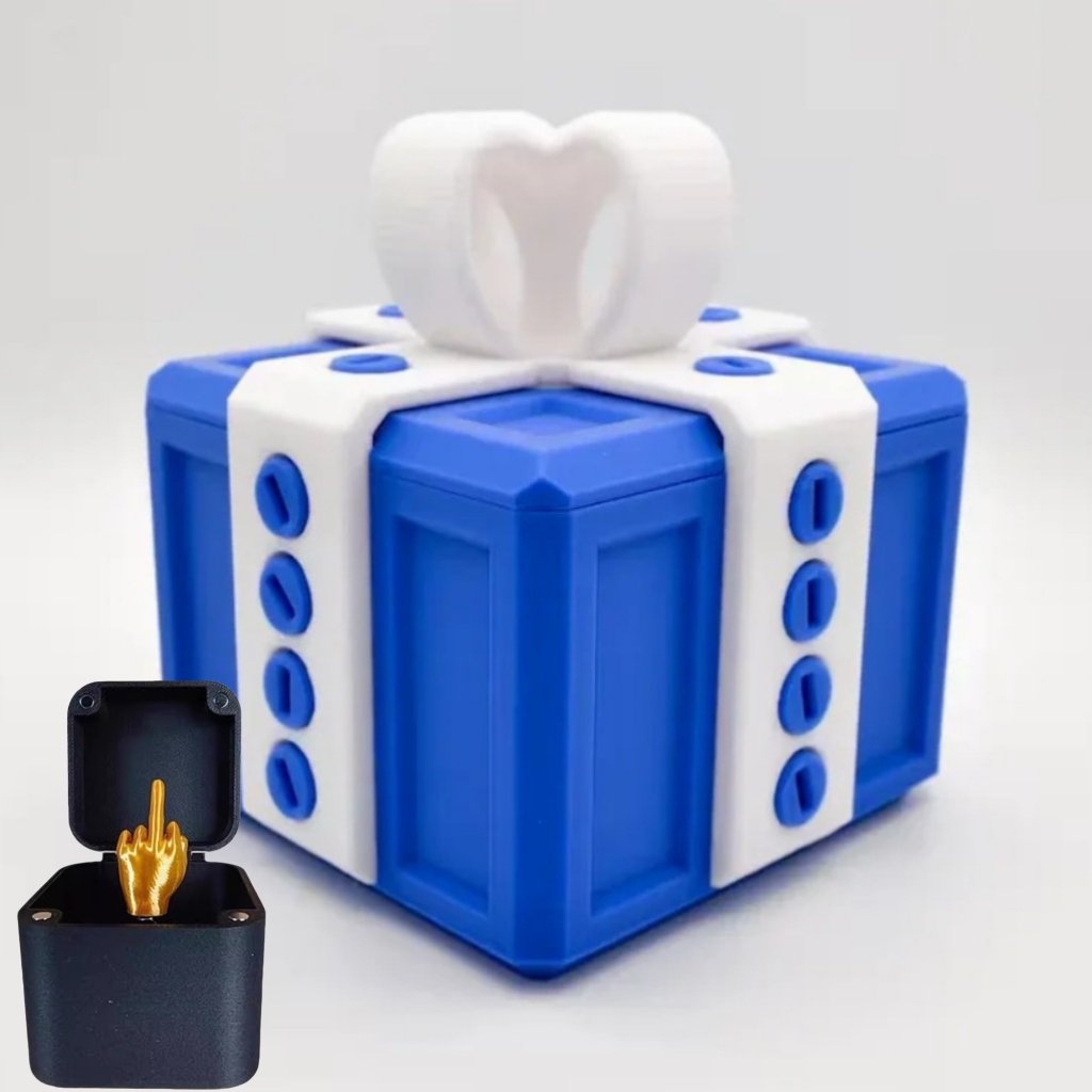 🎁 Prank Boxen – Hysterisk skrueudfordring med en langfinger-surprisepris 🤪🖕 Den perfekte joke-gave til enhver lejlighed!