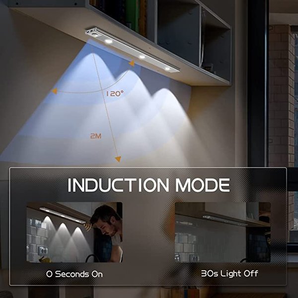 💡 LED-liiketunnistimen kaapin valo
