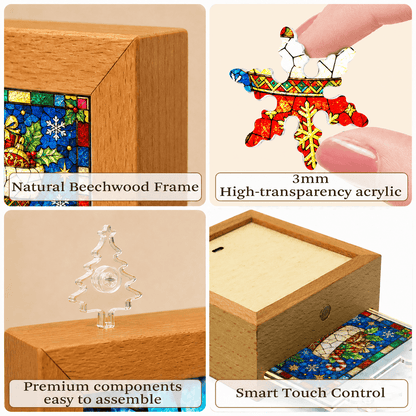 🧩 Nachtlampje met kerstpuzzel — bouw je eigen kerstverlichting