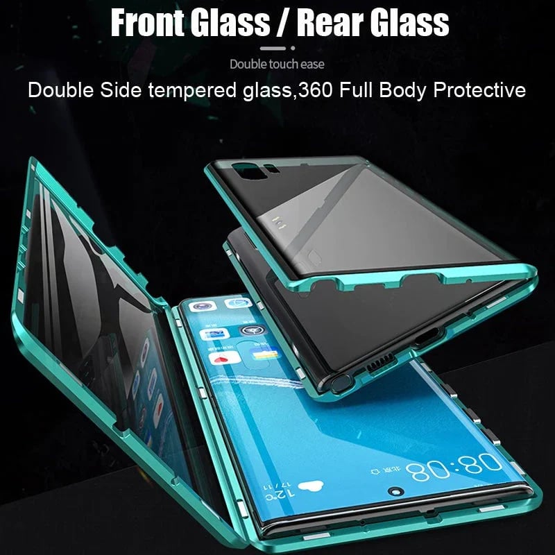 Kaksipuolinen magneettinen karkaistu lasi Phone Case