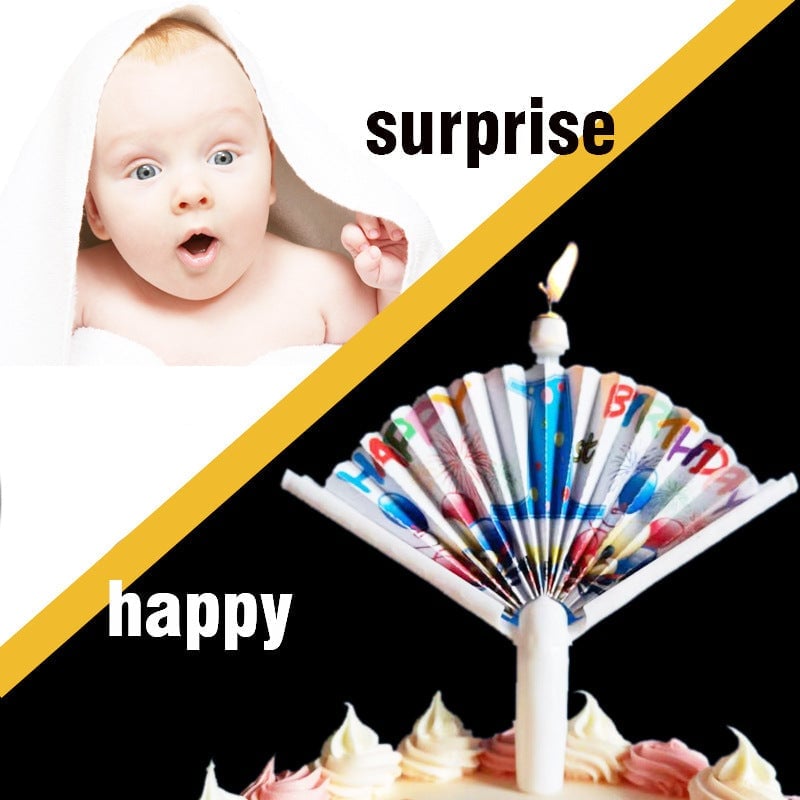 🎂🎂 Uudelleenkäytettävä tuuletin-syntymäpäiväkynttilä🎁PARAS LAHJA PERHEELLE🎂🎁