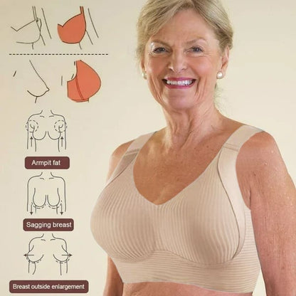 Osta 1 saat 2 ilmaiseksi🎁Naisten ribbed push-up rintaliivit, joissa on säädettävät kaitaliinat