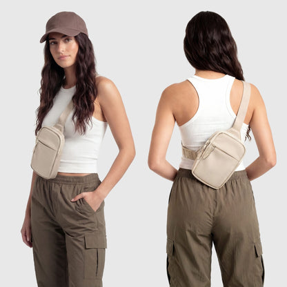 🔒Sidste dag med 50% RABAT🎒Opgraderet 2.0 Rejseslyngetaske | Tyverisikret, 500D Nylon, RFID-beskyttelse