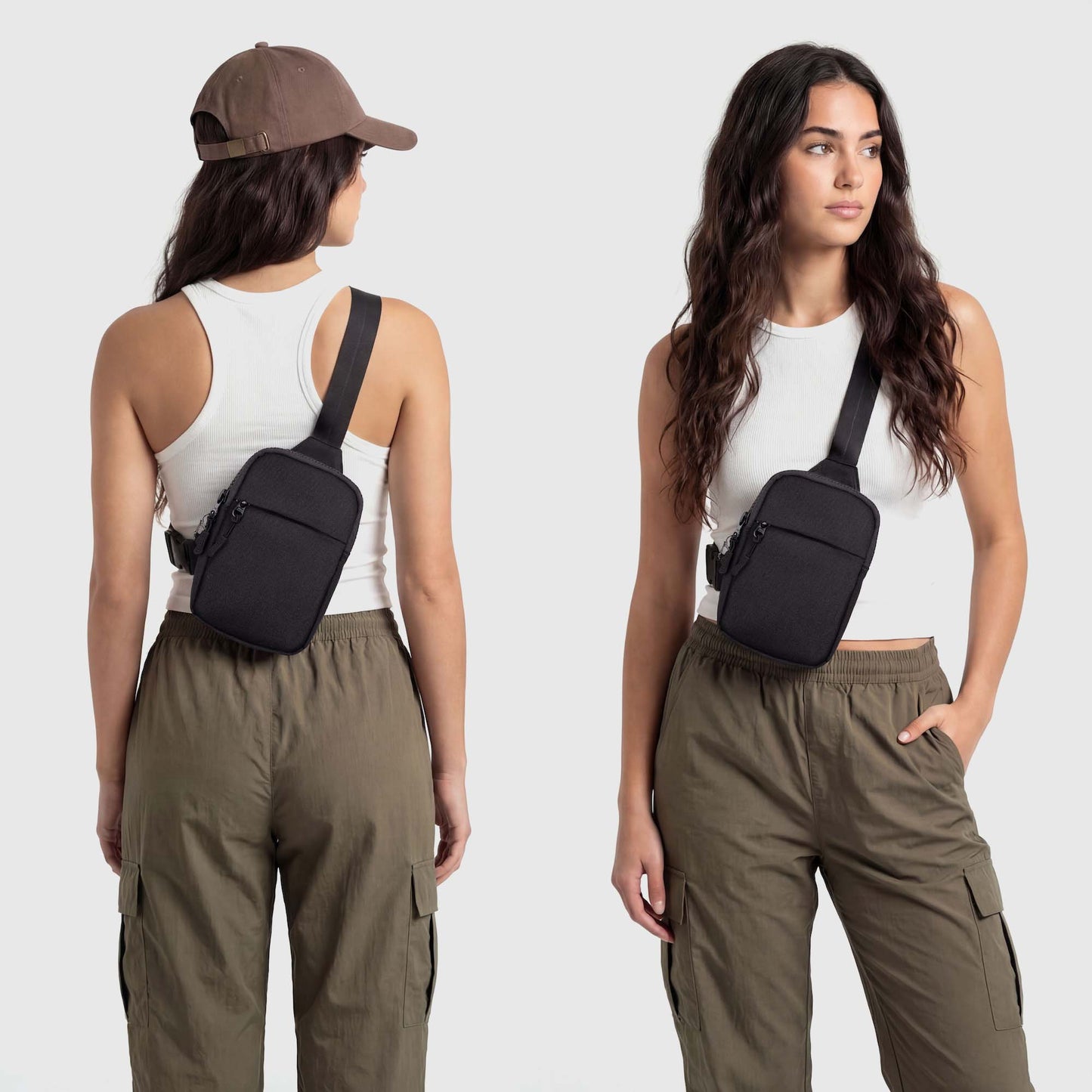 🔒Sidste dag med 50% RABAT🎒Opgraderet 2.0 Rejseslyngetaske | Tyverisikret, 500D Nylon, RFID-beskyttelse