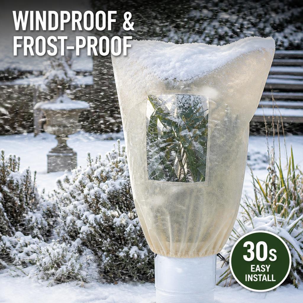 👀 Planteovertræk med Inspektionsvindue — Beskyt Dine Dyrebare Planter mod Vinterfrosten ❄️🛡️