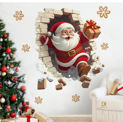 🎁Julesalg Kun 99 kr!!🔥🎅Kreativt Julevægklistermærke